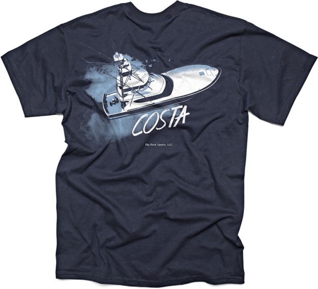 Picture of Costa Sportfisher Short Sleeve T-Shirt, Navy, Large