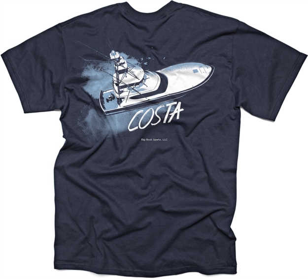 Picture of Costa Sportfisher Short Sleeve T-Shirt, Navy, X-Large