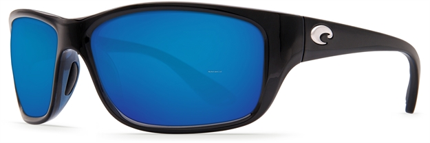 Picture of Costa Tasman Sea Sunglasses, Blue Mirror Glass - W580 Lens, Shiny Black Nylon Frame