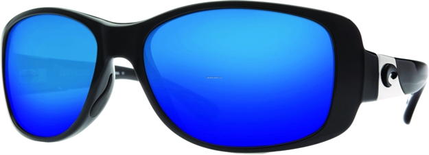 Picture of Costa Tippet Sunglasses, Blue Mirror 580P Lens, Black Nylon Frame