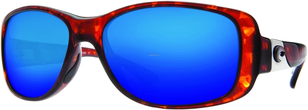 Picture of Costa Tippet Sunglasses, Blue Mirror 580P Lens, Tortoise Nylon Frame
