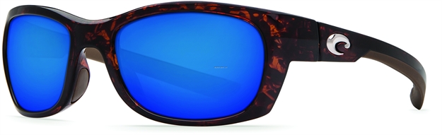 Picture of Costa Trevally Sunglasses, Blue Mirror 580P Lens, Tortoise Nylon Frame