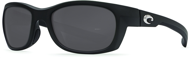 Picture of Costa Trevally Sunglasses, Gray 580P Lens, Matte Black Nylon Frame