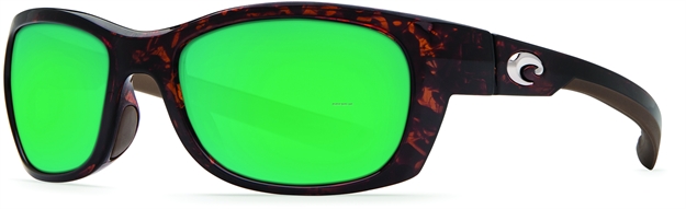 Picture of Costa Trevally Sunglasses, Green Mirror Glass - W580 Lens, Tortoise Nylon Frame