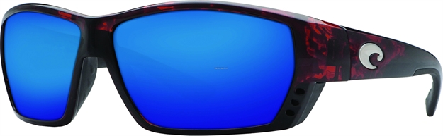 Picture of Costa Tuna Alley Sunglasses, Blue Mirror 580P Lens, Tortoise Nylon Frame