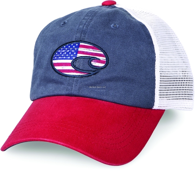 Picture of Costa United Trucker Hat Red/White/Navy, One Size