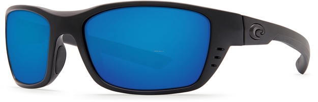Picture of Costa Whitetip Sunglasses, Blue Mirror Glass - W580 Lens, Blackout Nylon Frame
