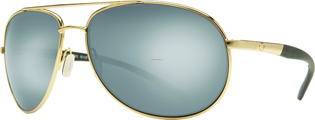 Picture of Costa Wingman Sunglasses, Silver Mirror 580P Lens, Gold Monel Frame