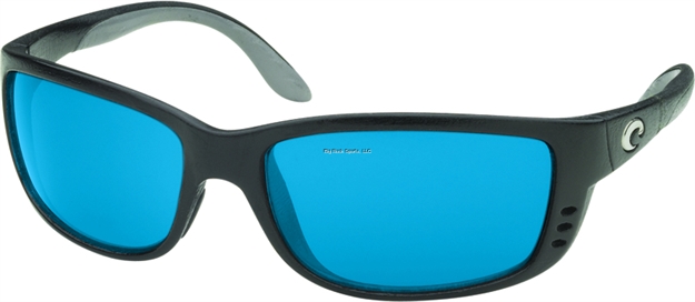 Picture of Costa Zane Sunglasses, Blue Mirror Glass Lens, Matte Black Nylon Frame