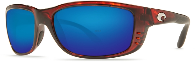 Picture of Costa Zane Sunglasses, Blue Mirror Glass Lens, Tortoise Nylon Frame