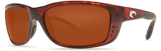 Picture of Costa Zane Sunglasses, Copper 580P Lens, Tortoise Nylon Frame