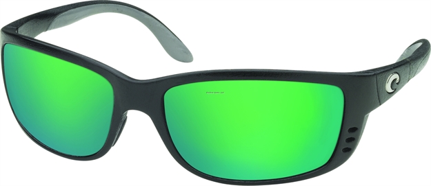 Picture of Costa Zane Sunglasses, Green Mirror Glass - W580 Lens, Matte Black Nylon Frame