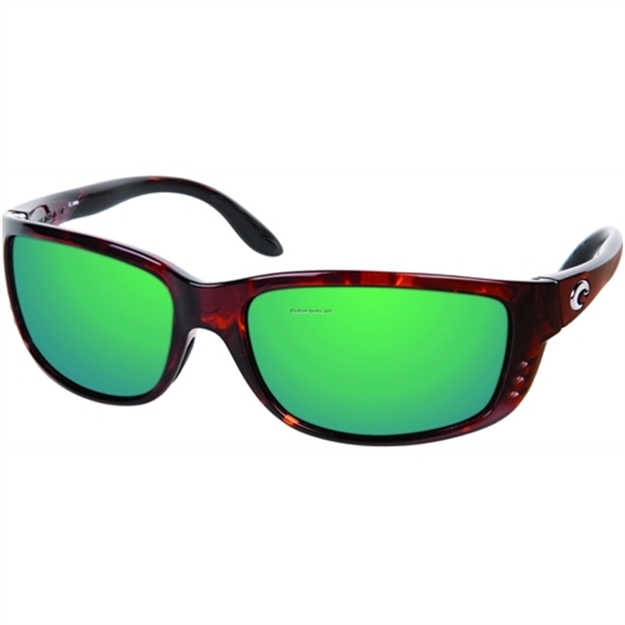 Picture of Costa Zane Sunglasses, Green Mirror Glass - W580 Lens, Tortoise Nylon Frame