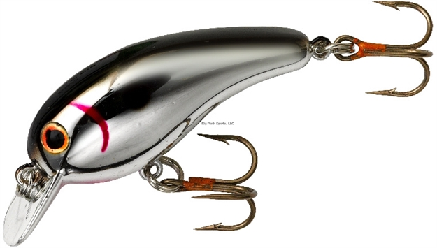 Picture of Cotton Cordell Big O Square Lip Crankbait, 3", 3/8 Oz, Chrome/Blackback, Floating