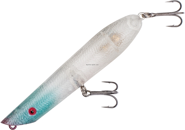 Picture of Cotton Cordell Pencil Popper, 4.5 In, 3/4 Oz, Clear Blue Nose