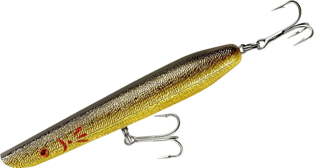 Picture of Cotton Cordell Pencil Popper, 6",1 Oz, Golf Chrome Blackback, Topwater