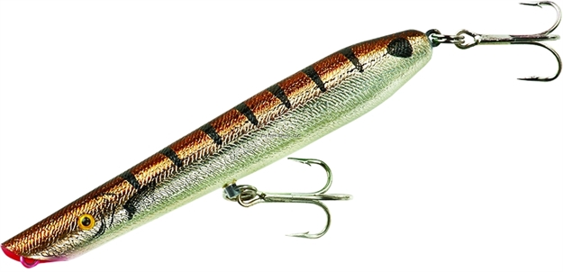 Picture of Cotton Cordell Pencil Popper Topwater Bait, 6", 1 Oz, Red Tail Pogu, Floating