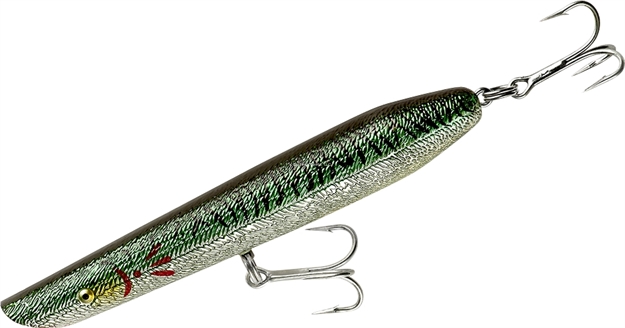 Picture of Cotton Cordell Pencil Popper Topwater Bait, 6",1 Oz, Green Mackerel, Topwater