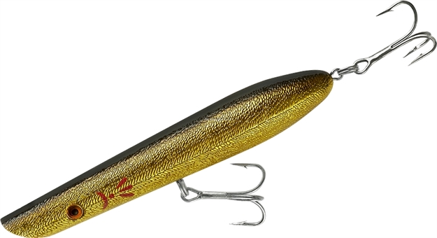 Picture of Cotton Cordell Pencil Popper Topwater Bait, 7", 2 Oz, Golf Chrome Black,Topwater