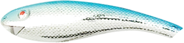 Picture of Cotton Cordell Wally Diver Crankbait, 2 1/2", 1/4 Oz, Chrome/Blue, Floating