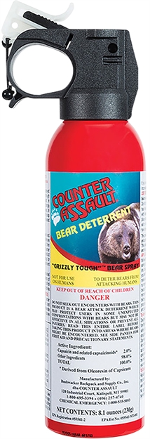 Picture of Counter Assault 15067024 Bear Spray  Capsaicin Range 32 Ft-7 Seconds 8.10 OZ CA-12X/psb