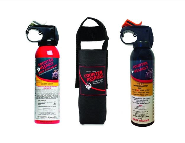 Picture of Counter Assault 8.1 Ounce Canister With Belt Holster & Inert Trainer Inert Pack