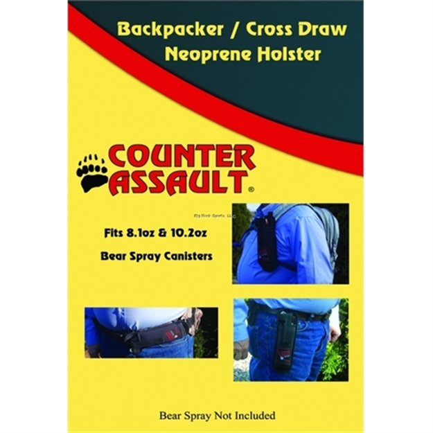 Picture of Counter Assault Backpacker/Cross Draw Neoprene Holster With Molle Tactical Straps And Carabiner BP-1218NEO/cl