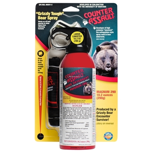 Picture of Counter Assault Bear Deterrent Pepper Spray 10.2Oz With Hip Holster Clamshell