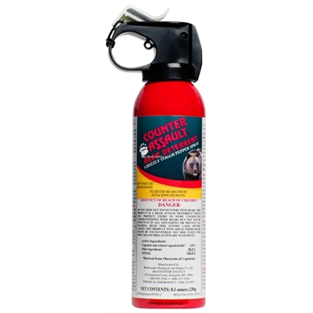 Picture of Counter Assault Bear Deterrent Pepper Spray 8.1Oz With Hip Holster Clamshell