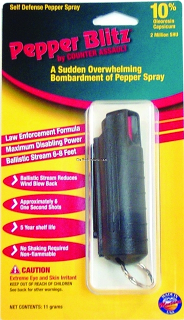 Picture of Counter Assault Pepper Blitz Pepper Spray 1/2Oz Key Chain/Cip Hard Case