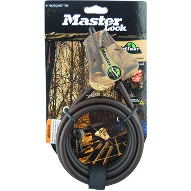 Picture of Covert Master Lock Python Security Cable 6', 5/16", Keyed Alike, 4 Pack, Apg Camo