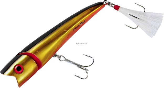 Picture of Creek Chub Knuckle Head JR Popper, 4", 5/8Oz, Gold Blackback, Floating