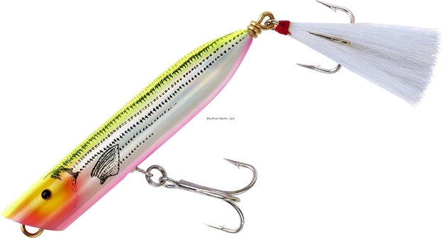 Picture of Creek Chub Striper Strike Popper, 5", 2 1/8Oz, Pink Chartreuse, Sinking