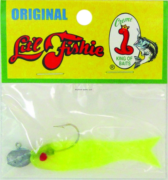 Picture of Creme Lures Lit'l Fishie Minnow, 2 1/2", 1/4 Oz, Chartreuse, 1/Pack