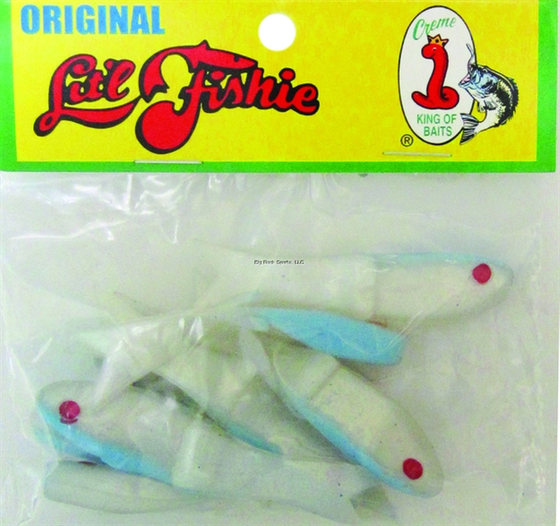 Picture of Creme Lures Lit'l Fishie Minnow, 2 1/2", 1/4 Oz, White Pearl Blue Back, Floating, 10/Pack
