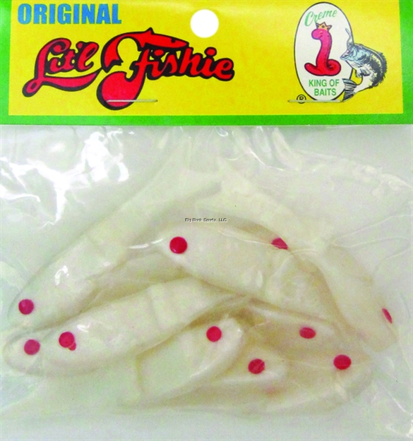 Picture of Creme Lures Lit'l Fishie Minnow, 2 1/2", 1/4 Oz, White Pearl, Floating, 10/Pack