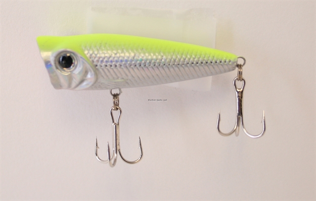 Picture of Creme Lures Ol' Big Mouth Popper, 2", Chartreuse Back, 1/Pack