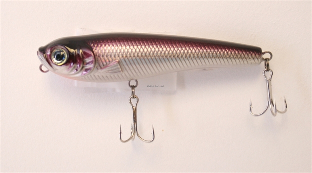 Picture of Creme Lures Pond Favorite Topwater Bait, 2 3/4", Black Purple Back, Floating, 1/Pack