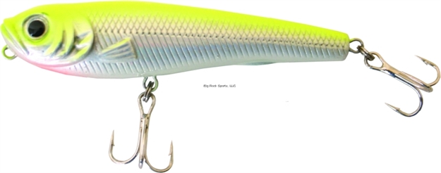 Picture of Creme Lures Pond Favorite Topwater Bait, 2 3/4", Chartreuse Back, Floating, 1/Pack