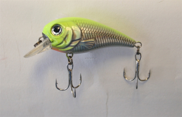 Picture of Creme Lures Pond Favorites Shallow Crankbait, 2 1/8", Chartreuse Back, Floating, 1/Pack