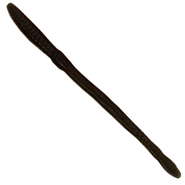 Picture of Creme Lures Scoundrel Soft Plastic Worm, 6", Un-Rigged, Black, 4/Pack 103-66