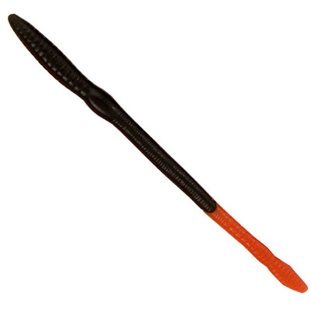 Picture of Creme Lures Scoundrel Soft Plastic Worm, 6", Un-Rigged, Black Glo, 4/Pack 187-66