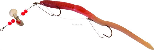 Picture of Creme Lures Scoundrel Rigged Worm, 6", Natural, 1 Rig And Spare Weedless