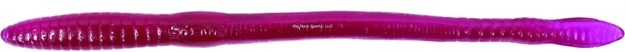 Picture of Creme Lures Scoundrel Soft Plastic Worm, 6", Un-Rigged Purple, 12/Pack