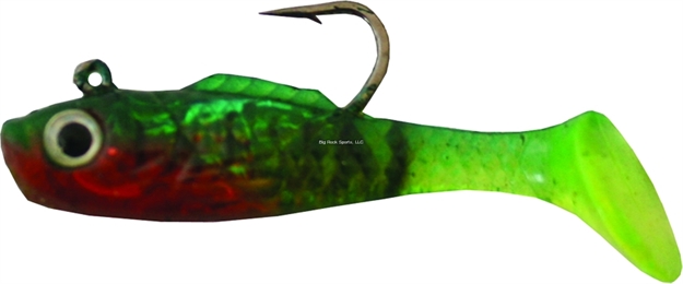 Picture of Creme Lures Spoiler Shad Swimbait, 1 1/2", 1/16 Oz, Firetiger, 3/Pack