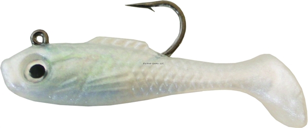 Picture of Creme Lures Spoiler Shad Swimbait, 1 1/2", 1/16 Oz, Pearl, 3/Pack