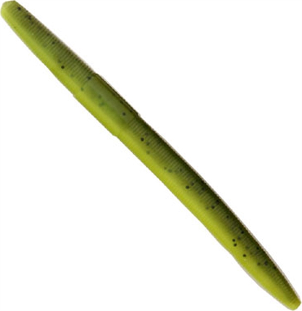 Picture of Creme Lures Stick Worm, 5", Watermelon Chartreuse Laminate, 6/Pack