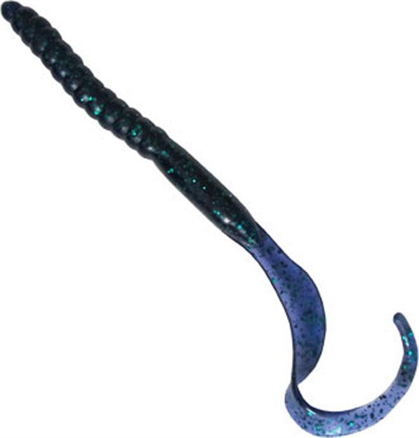 Picture of Creme Lures Stick Worm, 7", Junebug, 8/Pack