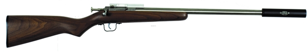 Picture of Crickett, Keystone Rifle, 22 Lr, Single Shot, 1/2X28 Threaded Bull Barrel, EZ Loader, Mount, Walnut, SS Bbl