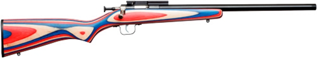 Picture of Crickett, Keystone Rifle G2 .22Lr Red Whiteblue Lam Thrded Bull Bbl